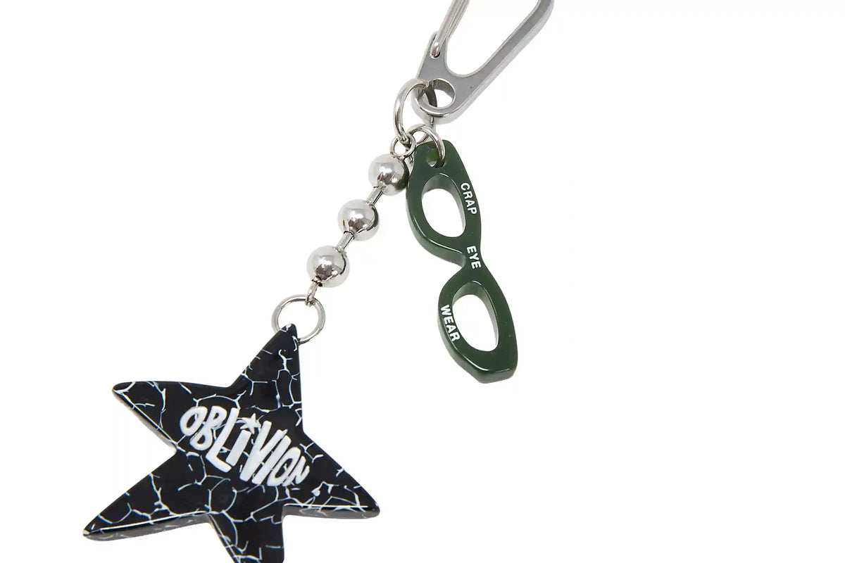 Oblivion Star Keychain - Cracked Marble Bio